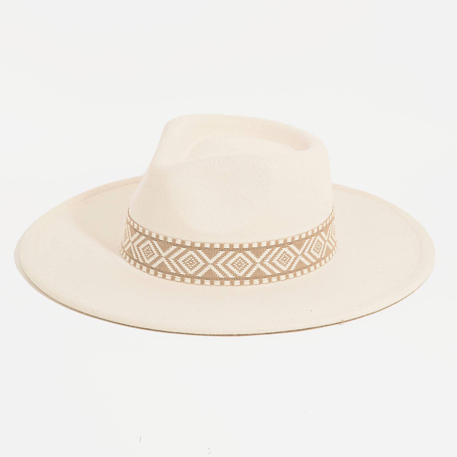 Collections by Fame Accessories - Wholesale Fedora - Women's - Boho Stripe Pattern Fedora Hat0