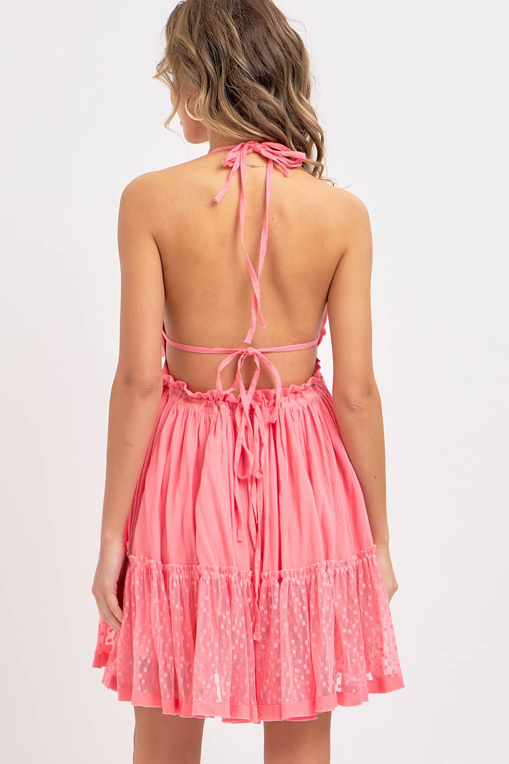 Sweet Lovely by Jen - Vente Robe – femme - Robe courte fluide dos nu à col licou37