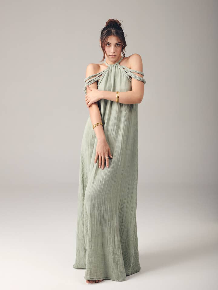 Vestido de algodão 4066 por atacado de Blanca Gaia