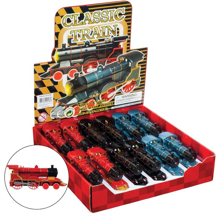Classic Light & Sound Train, Assorted Styles for wholesale by Toysmith