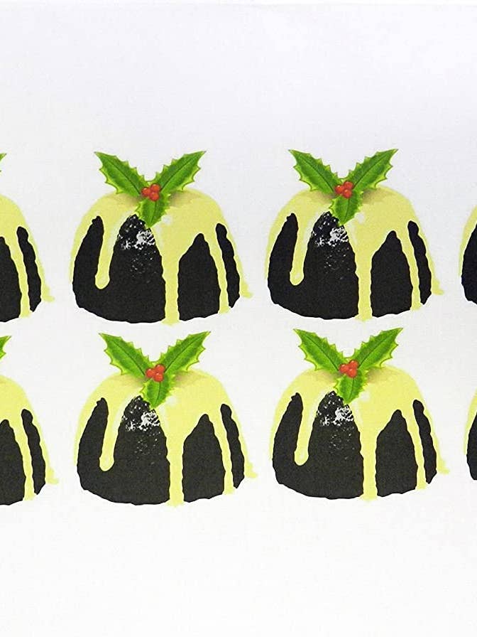 The Original Christmas Puddings Large Christmas Tea Towel for wholesale by Half a Donkey