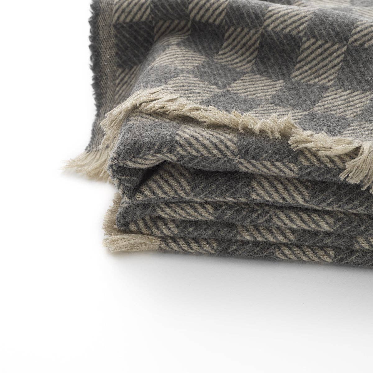 Bottoli - Wholesale Throw Blanket - Plaid vegetable dyed - Cashmere Wool - CHECKMATE2