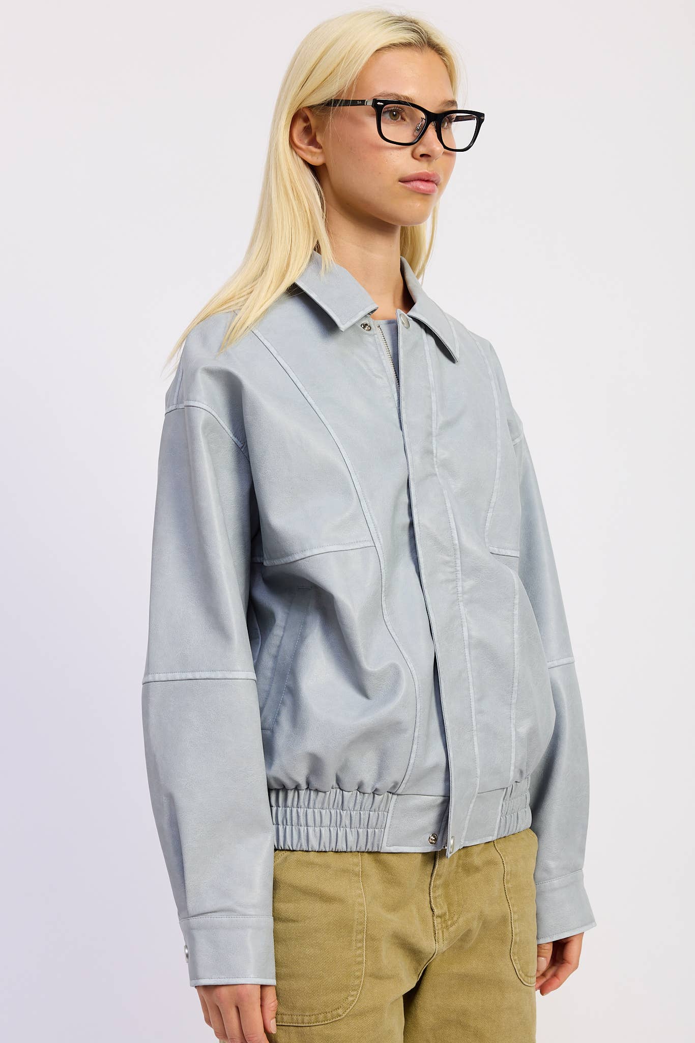 Emory Park - Vente Bombers – femme - Veste bomber oversize vintage en PU22