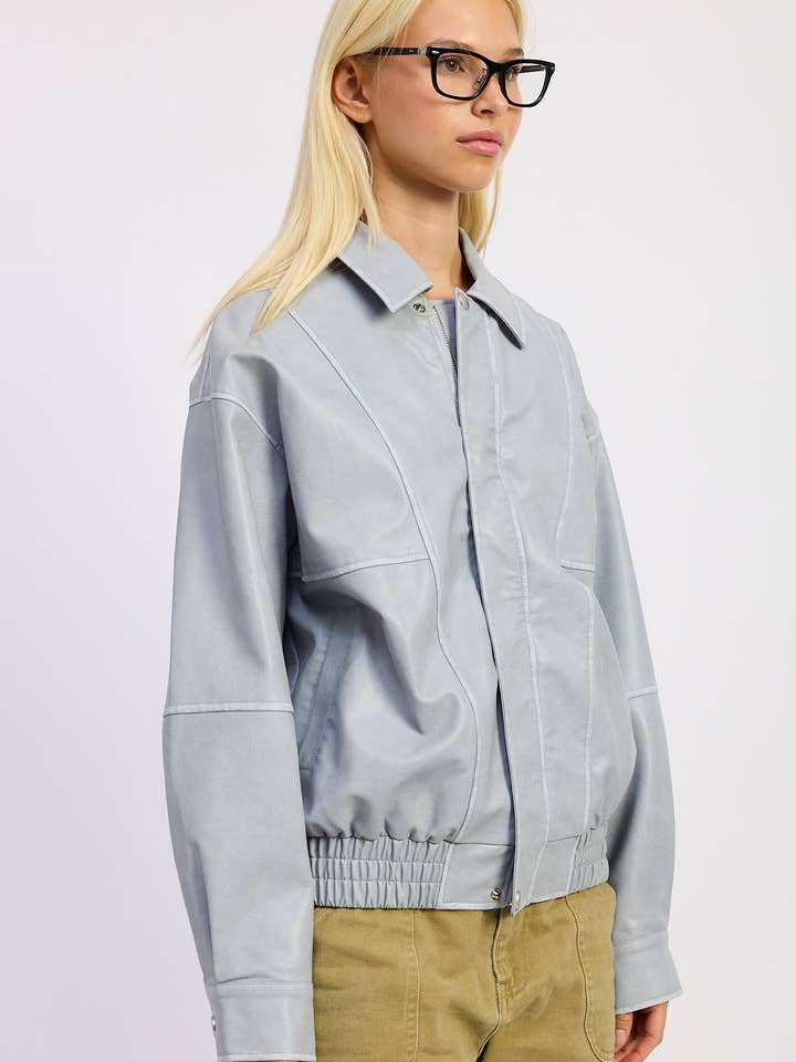 Emory Park - Vente Bombers – femme - Veste bomber oversize vintage en PU22