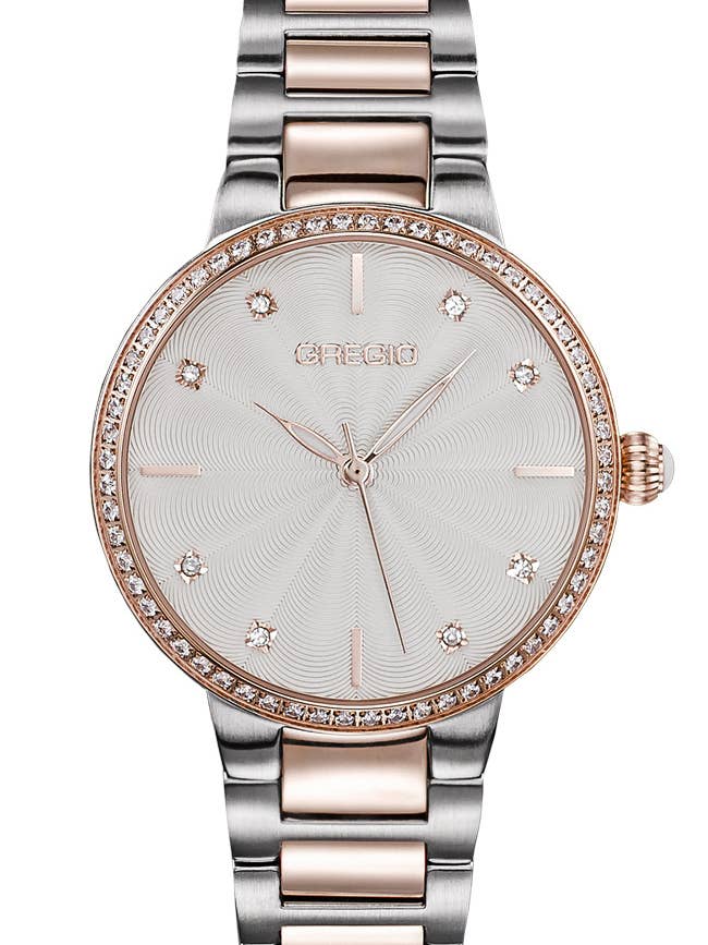 Gregio Linda Twee-Ton RVS Armband GR240050 voor wholesale door GREGIO