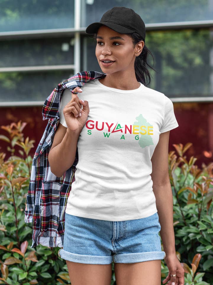 Guyanese Swag Guyana Map Women's Tee for wholesale by Guyanese Swag