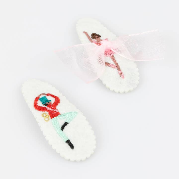 Meri Meri - Wholesale Hair Clip - Kids - Embroidered Nutcracker Hair Clips2