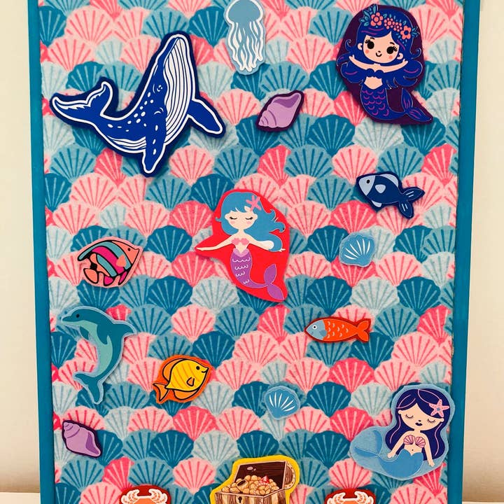 Mermaid Felt Play Set, Felt Play Sets, Sensory Play Sets for wholesale by Curious Learning and Sensory