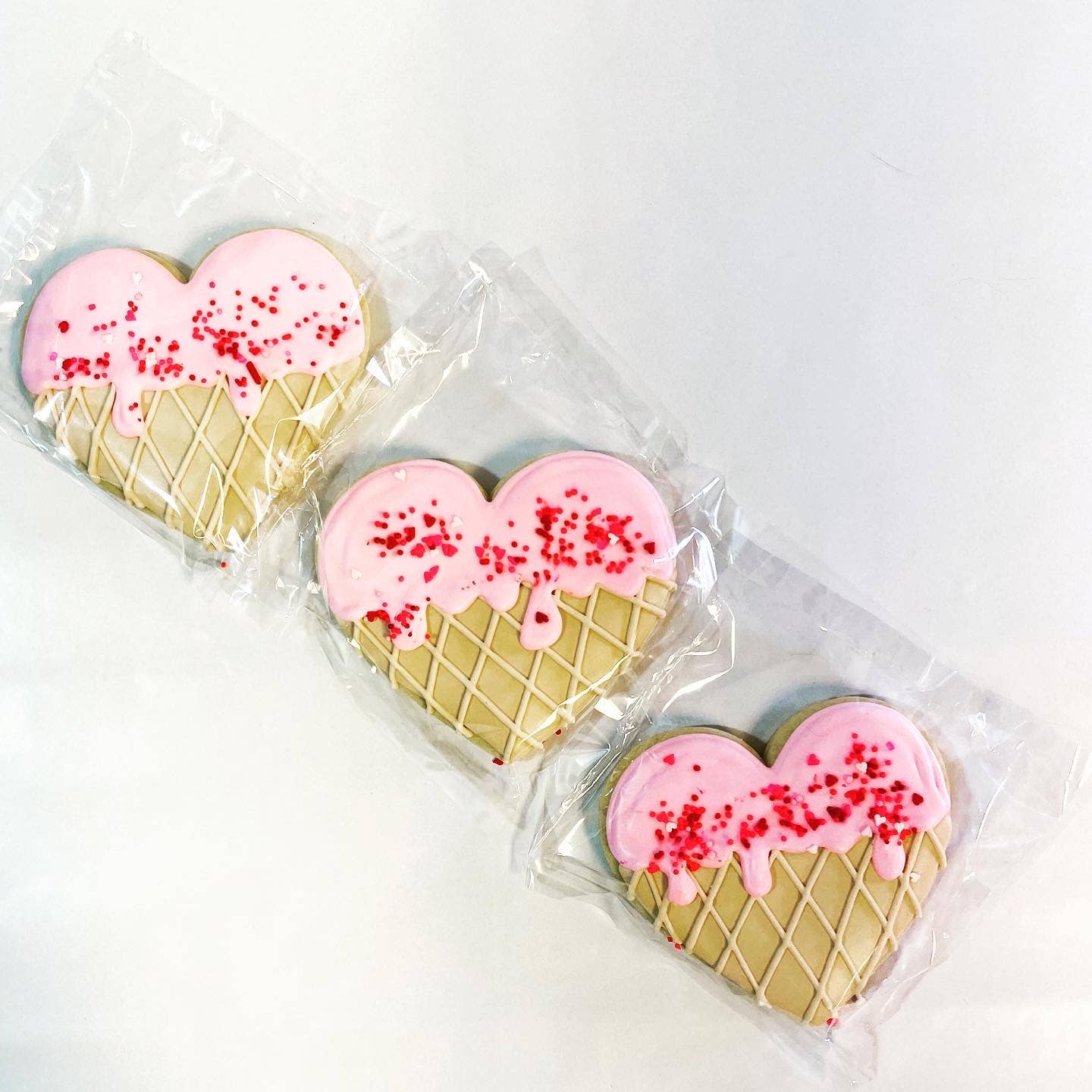 Sugar Beez - Wholesale Cookie - Ice Cream Heart Sugar Cookies1