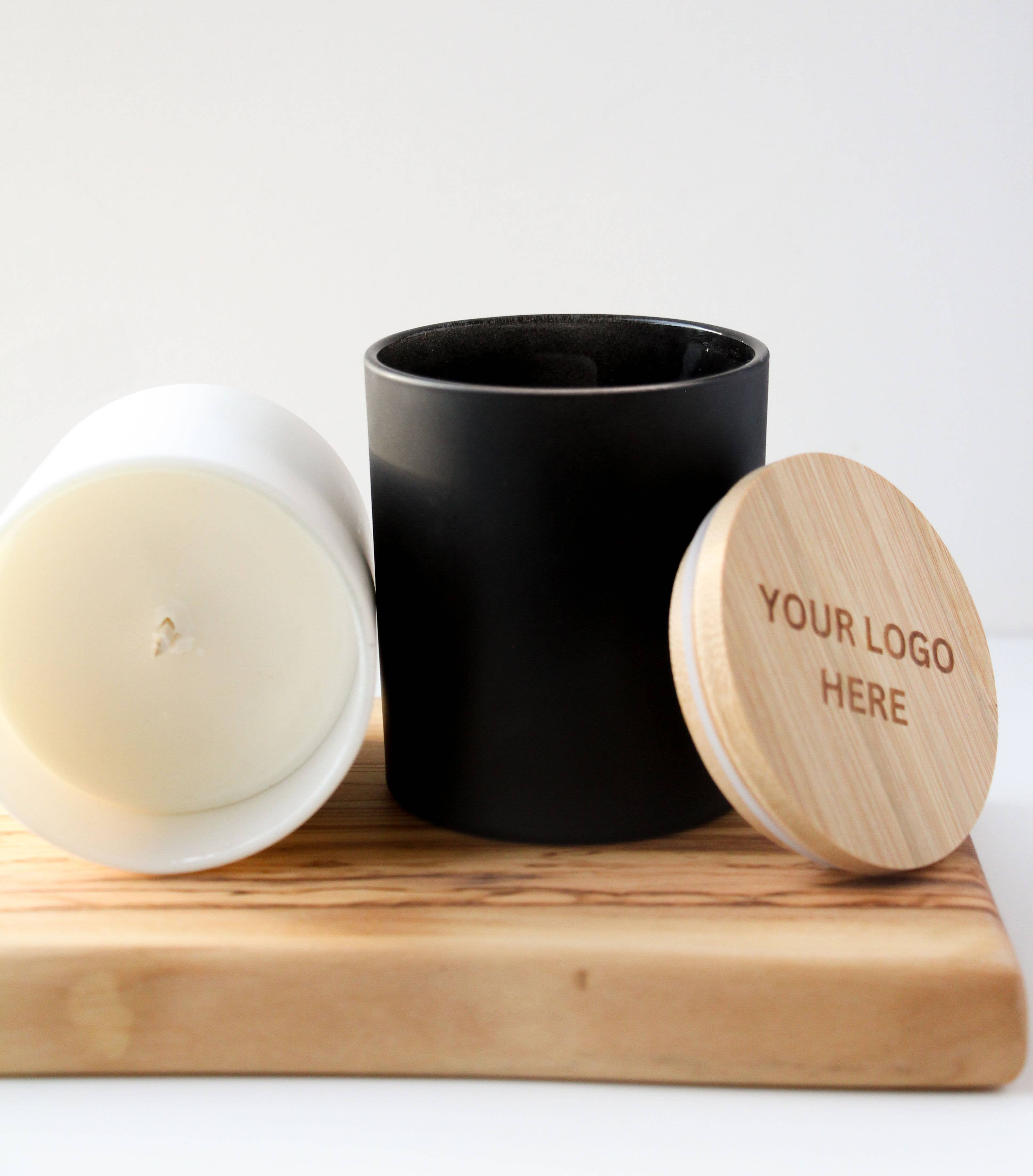 Wholesale Candles - Wholesale Jar/Filled Candle - 8 oz Custom Engraved White Candles | Best Seller Scents 6