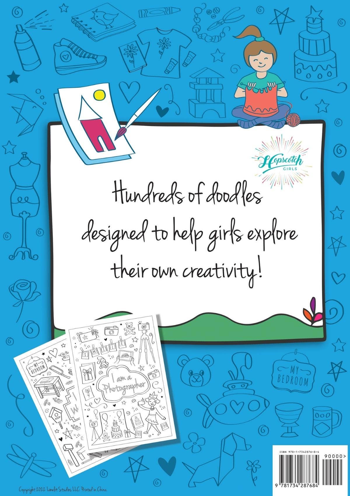 Hopscotch Girls - Wholesale Coloring & Activity Book - Kids & Baby - Coloring Book for Girls - "I Am Creative"1