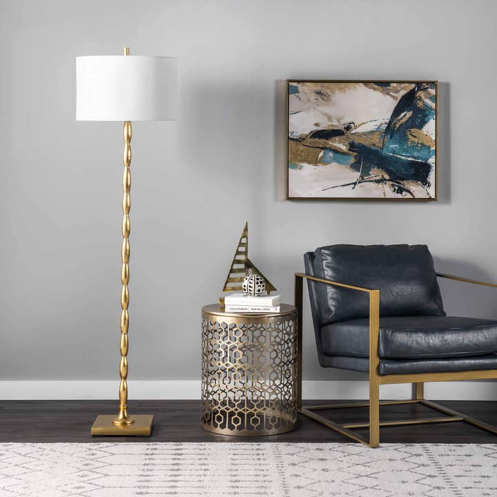 Brass Andria 65" Iron Floor Lamp for wholesale on Faire