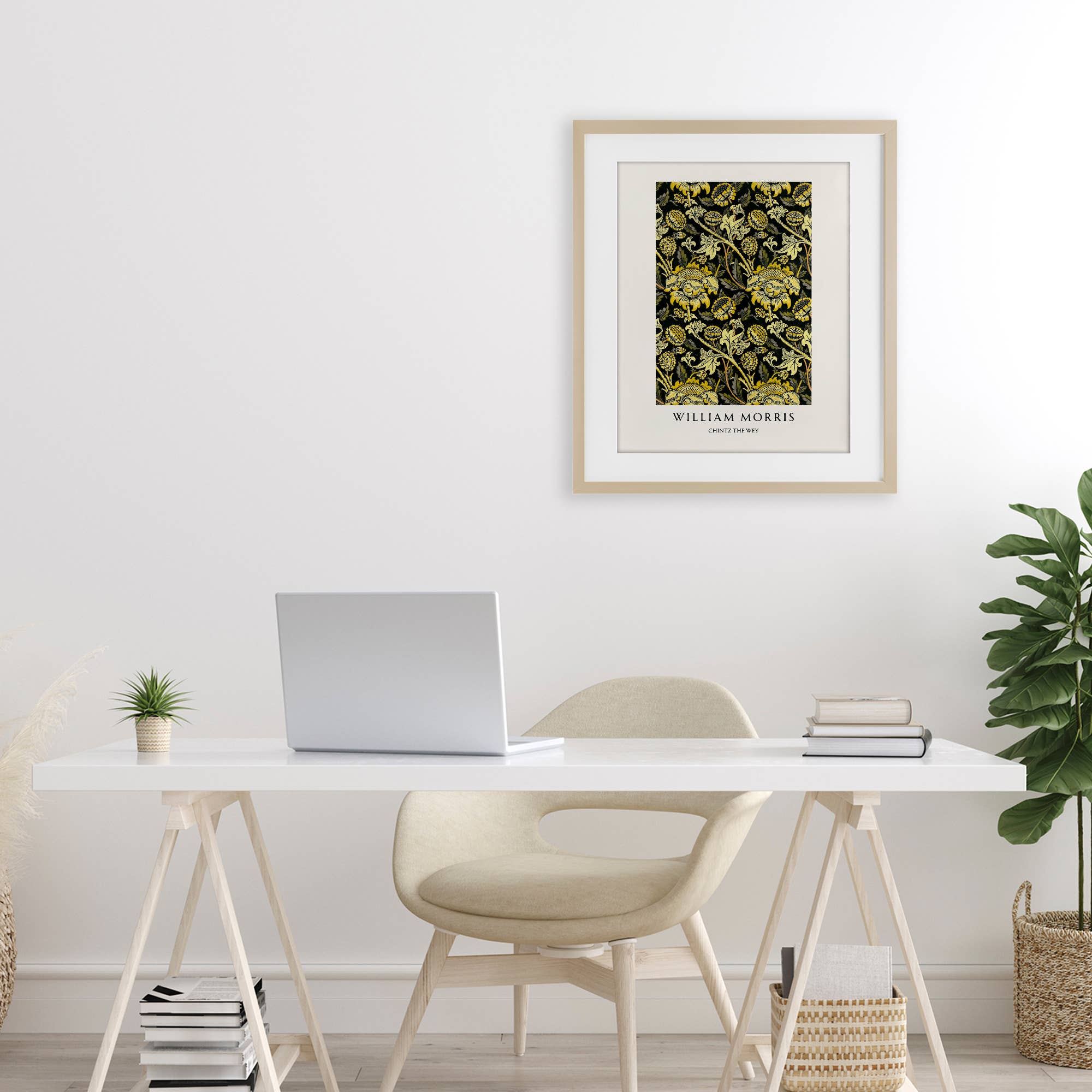 Stupell Industries - Wholesale Wall Sign - William Morris Chintz The Wey - Print Under Glass Wall Art4