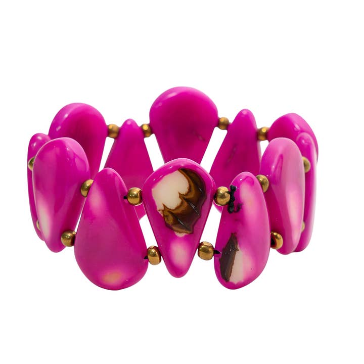 Organic Tagua Jewelry – wholesale Beaded bracelet – Lys Bracelet8