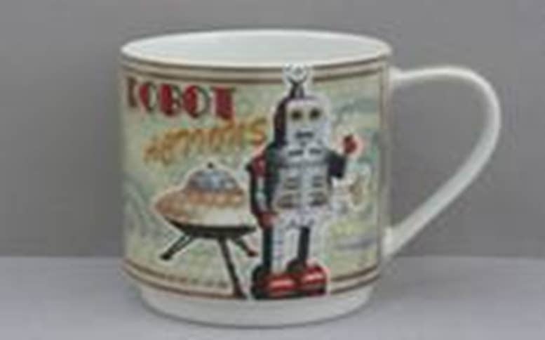 Arcucci Trade - Wholesale Coffee Mug - LOVERAMICS VINTAGE MUG MUG WITH 4 RETRO DECORATIONS3