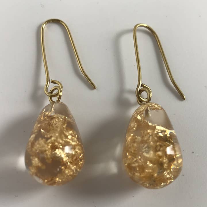 Pendientes de taguilla hechos a mano con resina ecológica para venta al por mayor de Belart Fair Trade