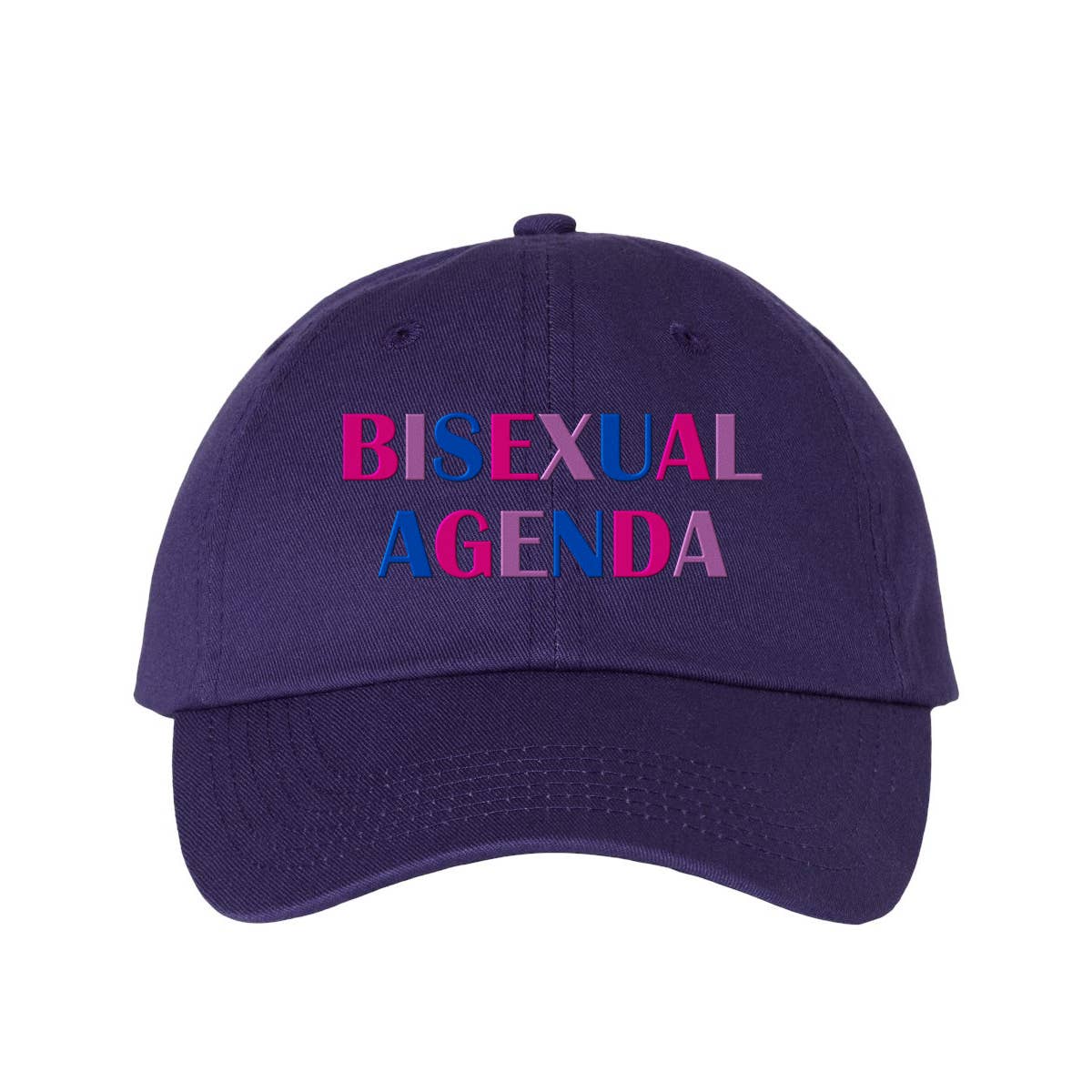 Lucky Luna Apparel - Wholesale Baseball Cap - Unisex - Bisexual Agenda Embroidered Dad Hat9