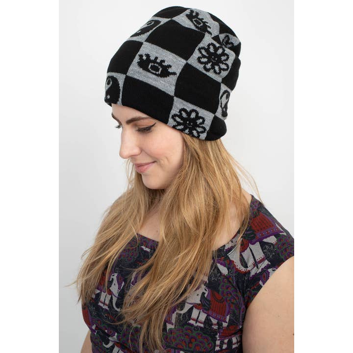 Lakhays Collection Inc. - Wholesale Beanie - Women's - Checkerboard Beanie