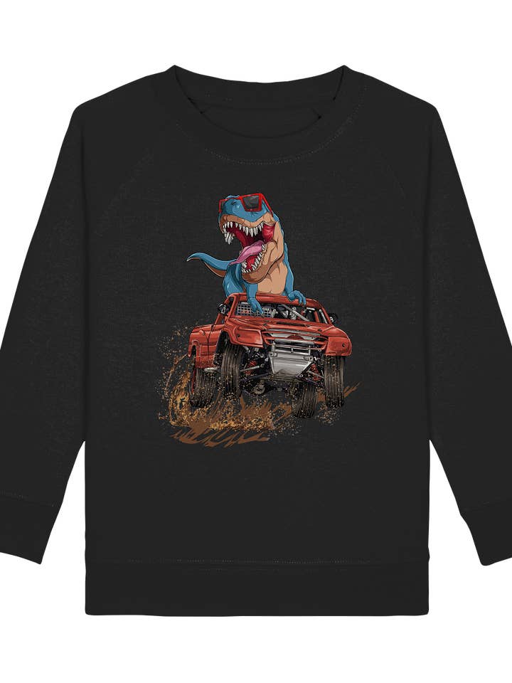 Dinosaurier Trex Monstertruck Dino Kinder Sweatshirt für den Großhandel von Tigerlino®