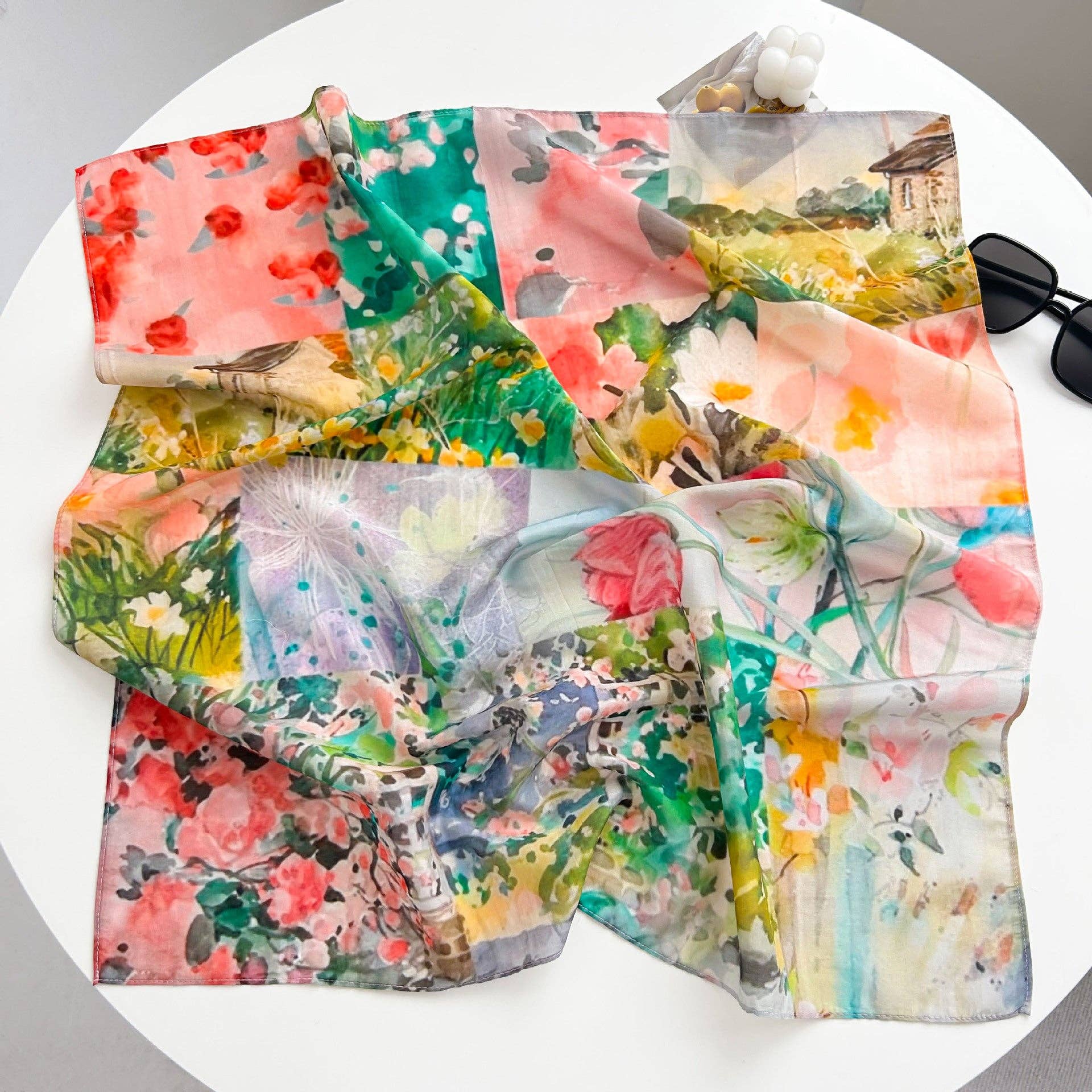 Marayn - Vendita all'ingrosso Sciarpa - Donna - Sciarpa in Misto Seta Leggera Primavera Estate Versatile62