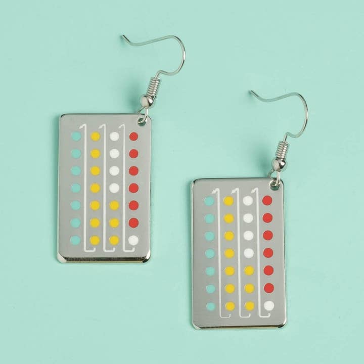 The Pill Earrings - Calendar Pack for wholesale by Dissent Pins