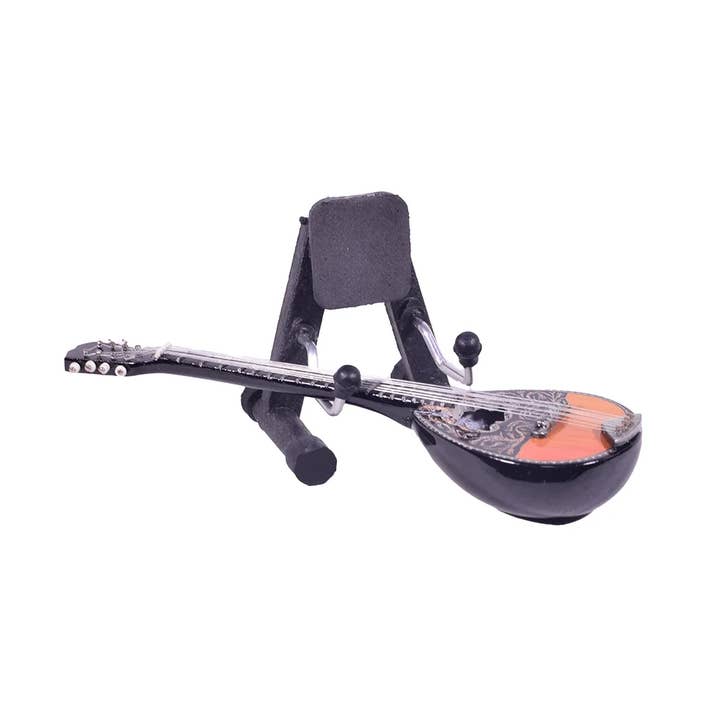 giftland - Wholesale Decorative Tabletop Object - Wooden Bouzouki Miniature 15cm with Stand1