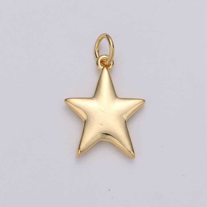 24K Goud Gevuld Mini Ster Bedels Dubbelzijdige bedel voor Ketting Oorbellen Armband Sieraden Maken Benodigdheden Hemelse Sieraden D-439 voor wholesale door Aim Eternal