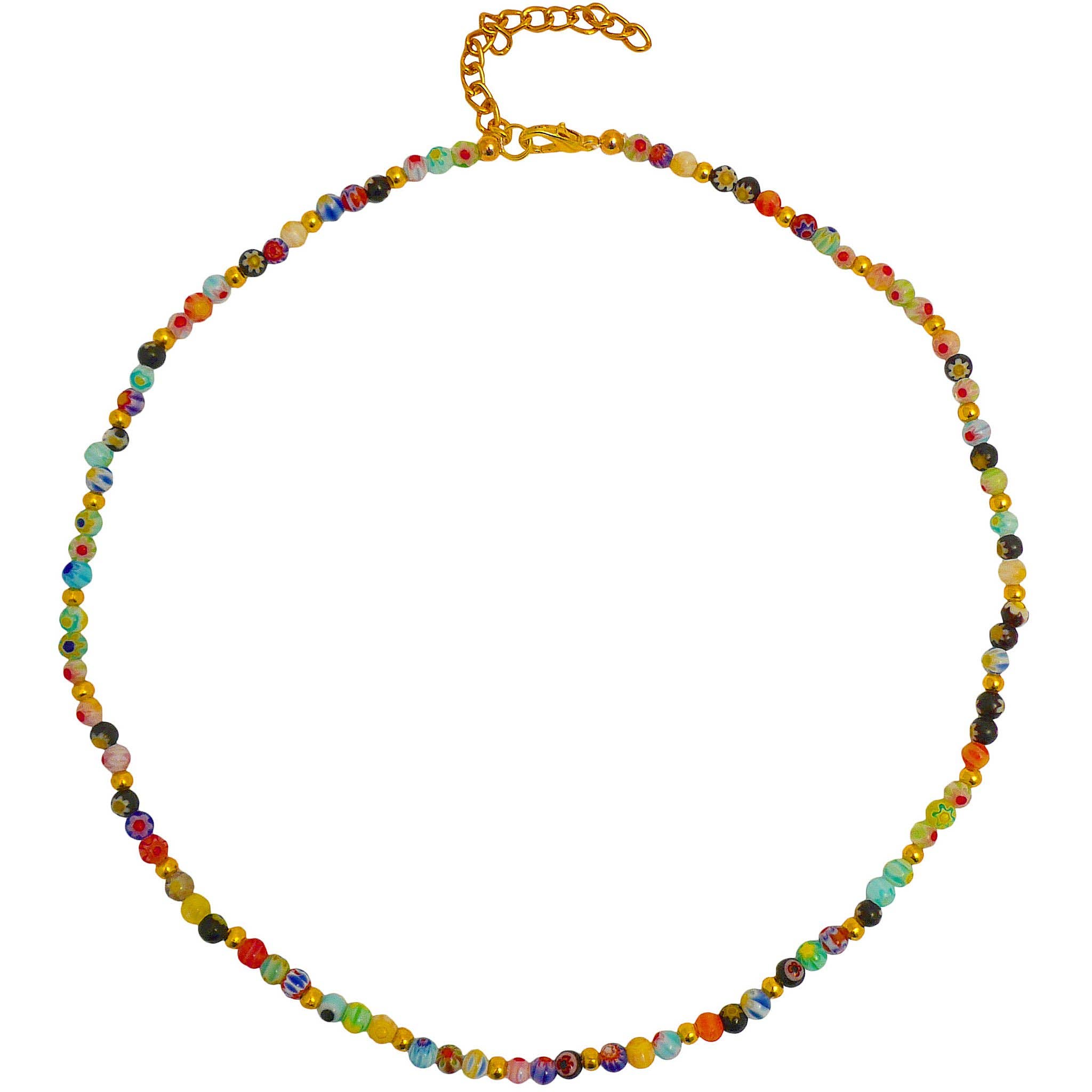 Lotusfeet – wholesale Beaded/pearl necklace – MB212 Millefiori3