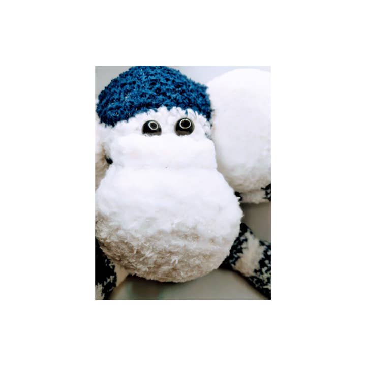Juanita Plushies - Wholesale Stuffed/Plush Toy - Kids & Baby - Clive Sock Monkey - Blue and White
