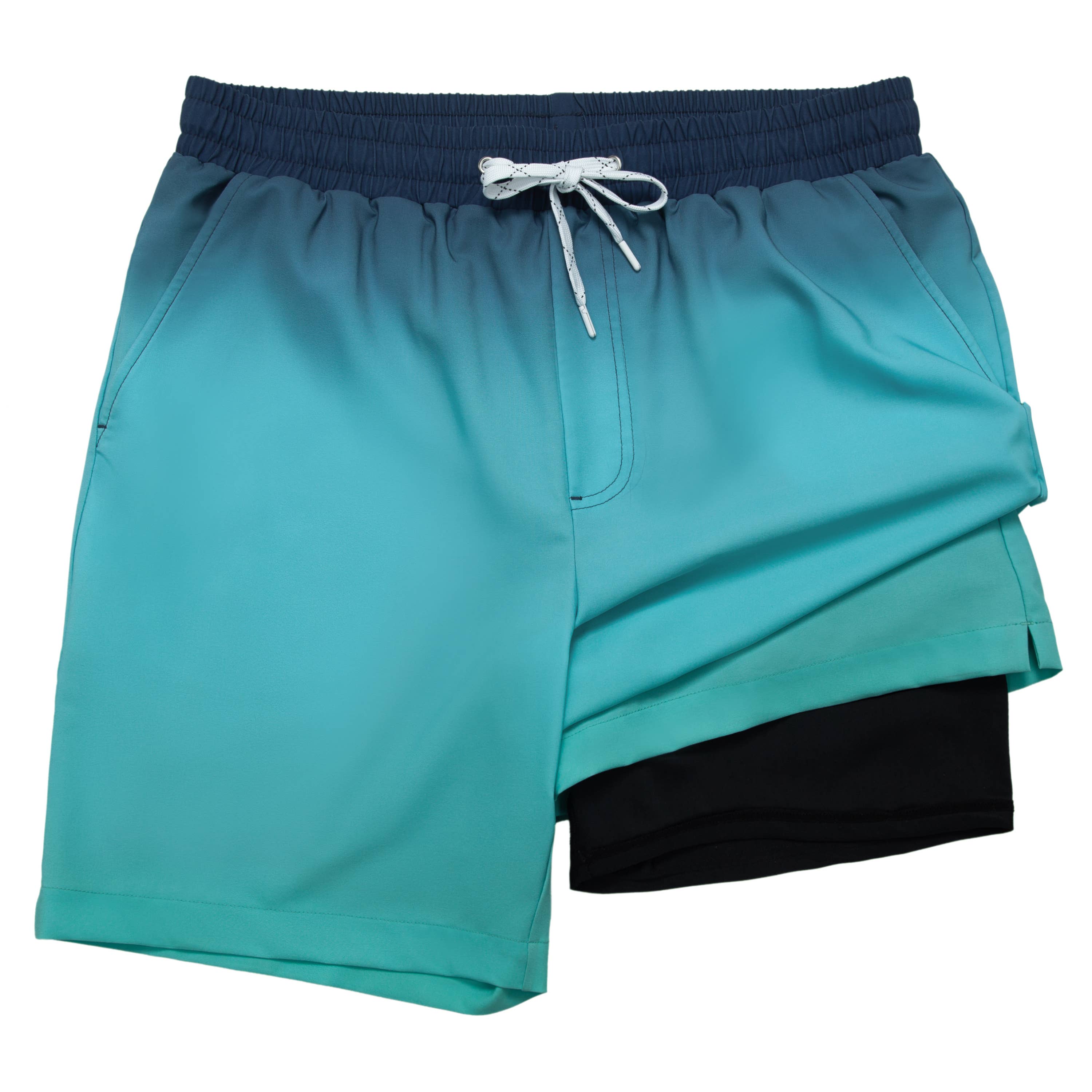 Rokka & Rolla - Wholesale Swim Shorts - Men's - Men's 7'' Stretch Swim Short with Compression Liner Swimwear35