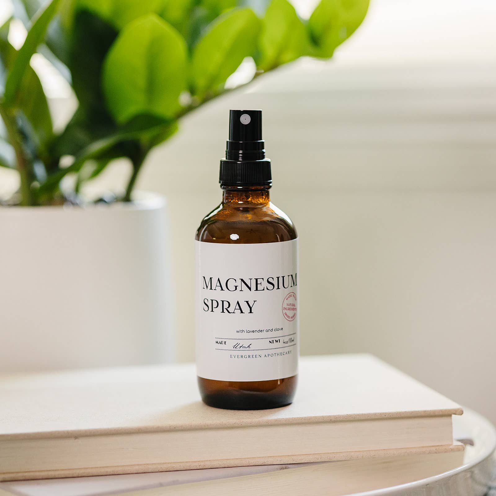 Evergreen Apothecary - Wholesale Pain Relief Spray/Cream - Magnesium Spray, 4oz, Glass Jar7