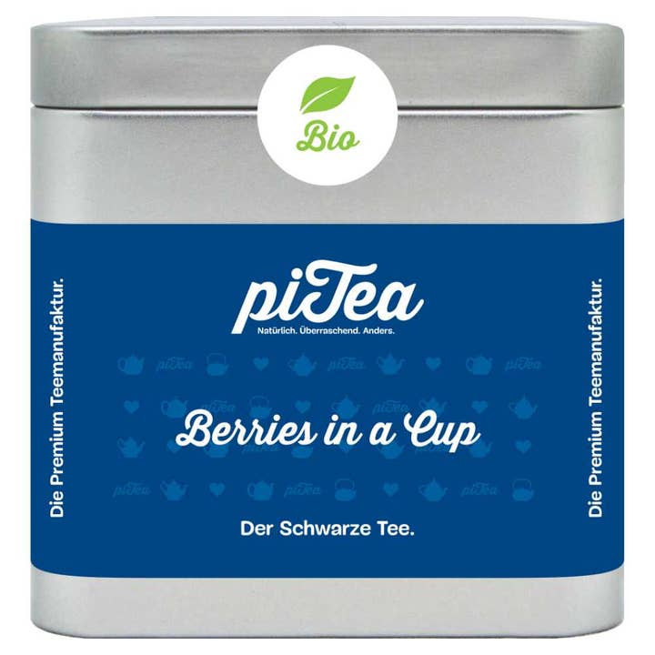 Berries in a Cup Chá Preto | ORGÂNICO | por atacado de piTea - Die Teestation in der Dose