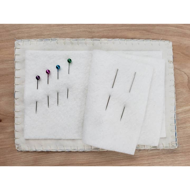 Cedar Dell Designs - Wholesale Embroidery/Cross Stitch Supplies - Boro Sewing Kit with Natural Indigo Dyed Fabric2