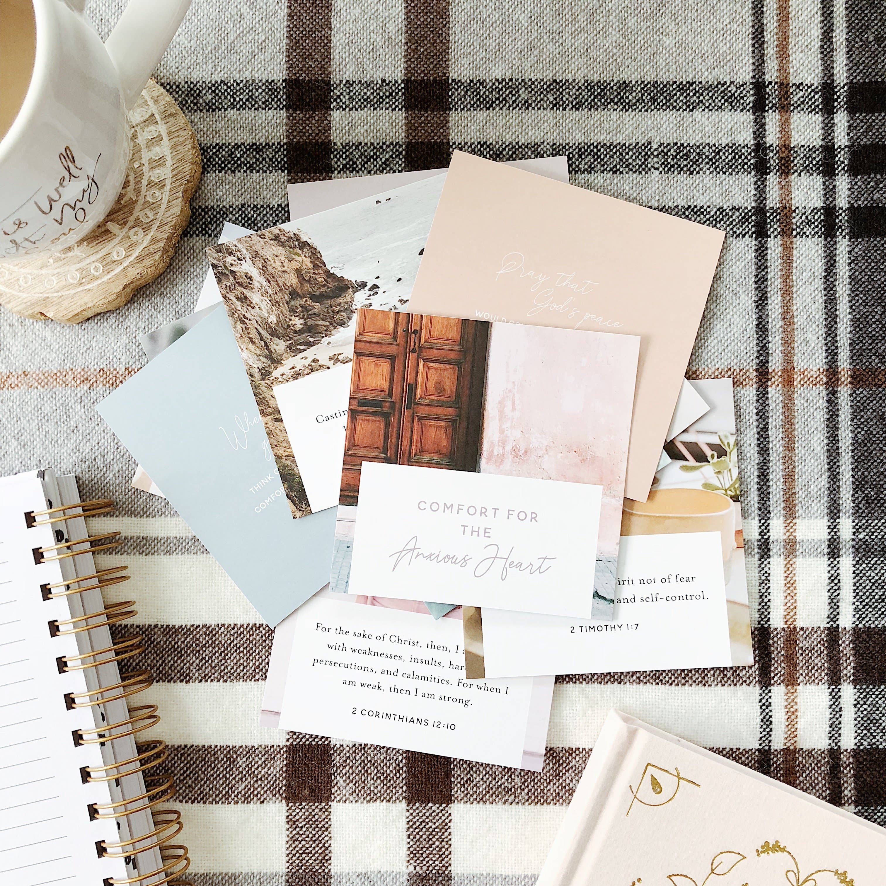 The Daily Grace Co - Wholesale Religious Card - Comfort for the Anxious Heart Verse Cards1