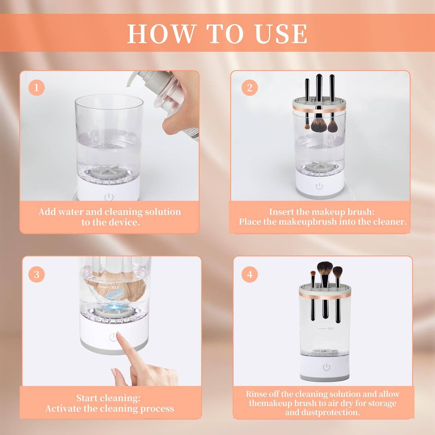 VIGOR - Wholesale Makeup Brush Cleaner - Multi-Functional Electric Makeup Brush Cleaner1