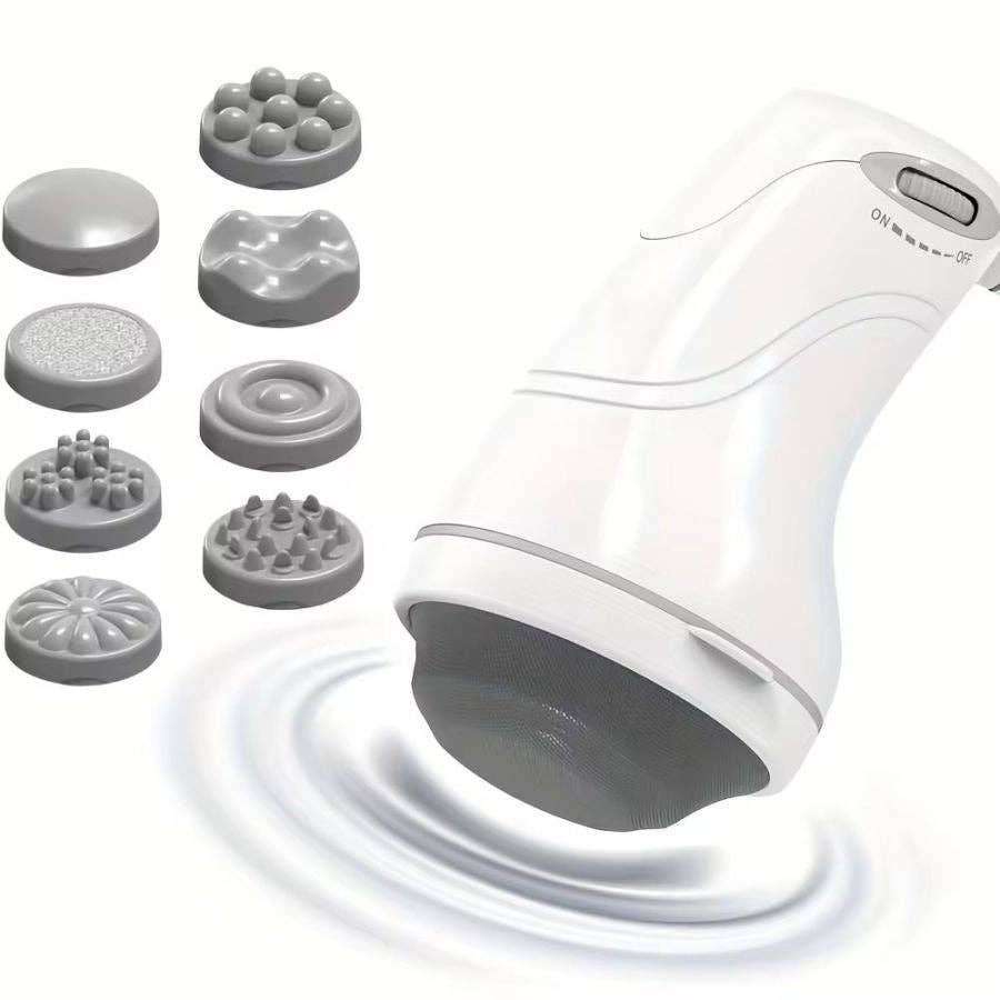 white Body Massager 8 Heads Vibrater Massagers Body Shaping Massage Equipment Roller Shoulder and Neck Massage Machine Handheld-Cellulite Massager for Relax Body with Free Gift for wholesale on Faire0