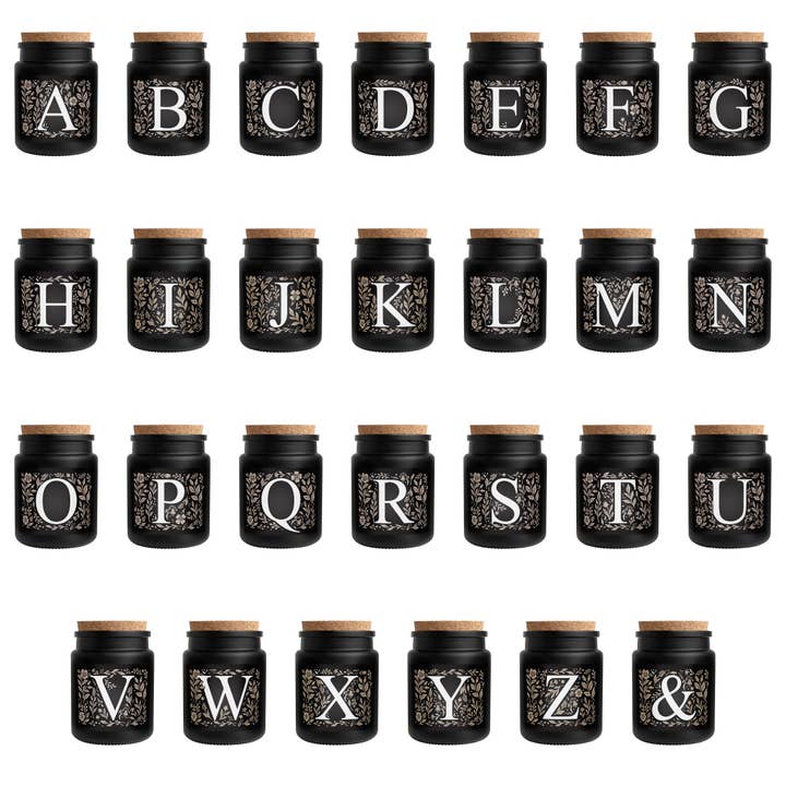 Oferta de Vela Negra con Alfabeto Botánico de 60 Piezas Little Wick para venta al por mayor de CGB Giftware