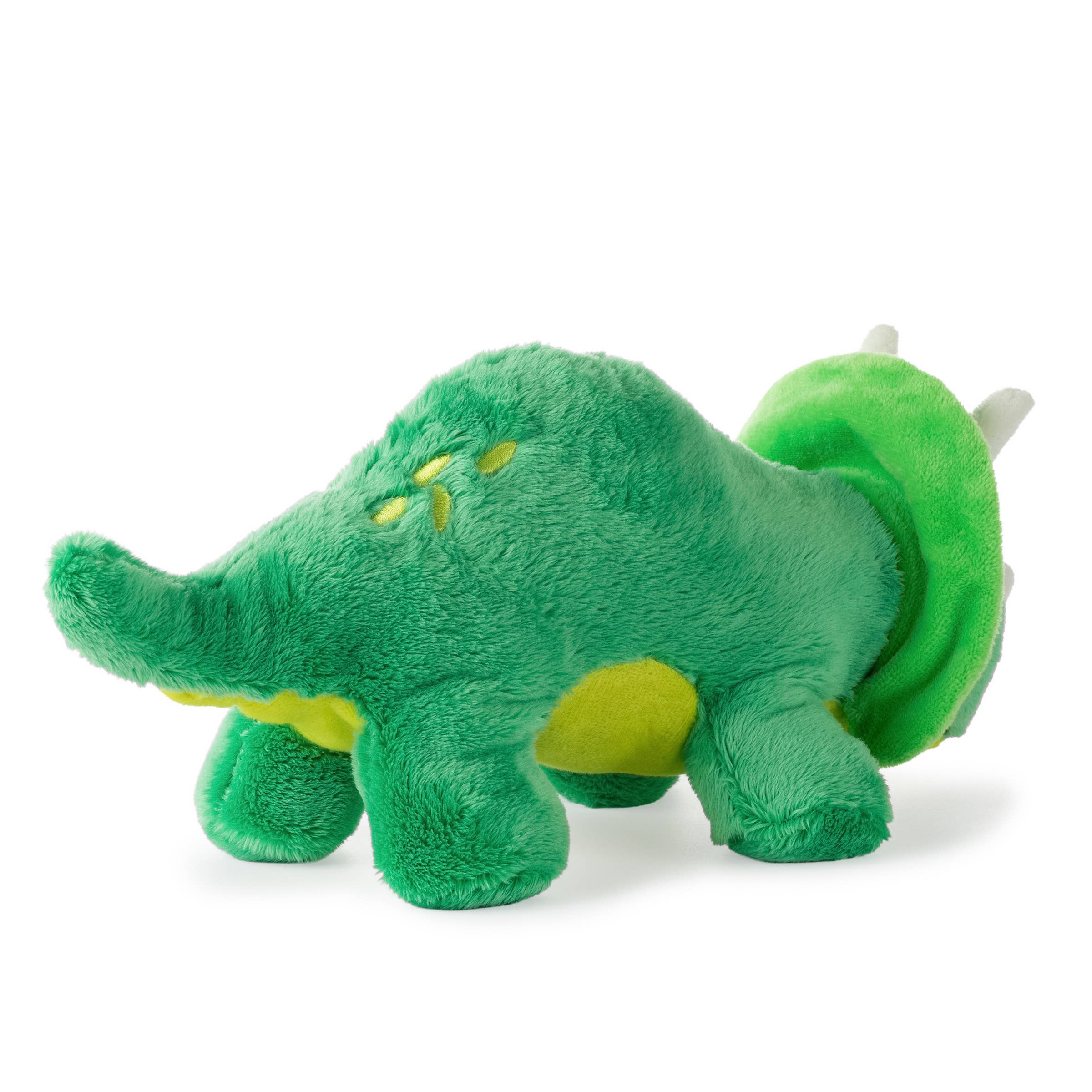 The Petting Zoo – wholesale Fyllda/plyschleksaker - Barn och baby – 28 cm baby-dinosaurie triceratops6