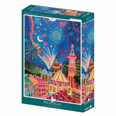 Pieces & Peace - Wholesale Puzzle - Adult - 500 Piece Puzzle - Firework Light0
