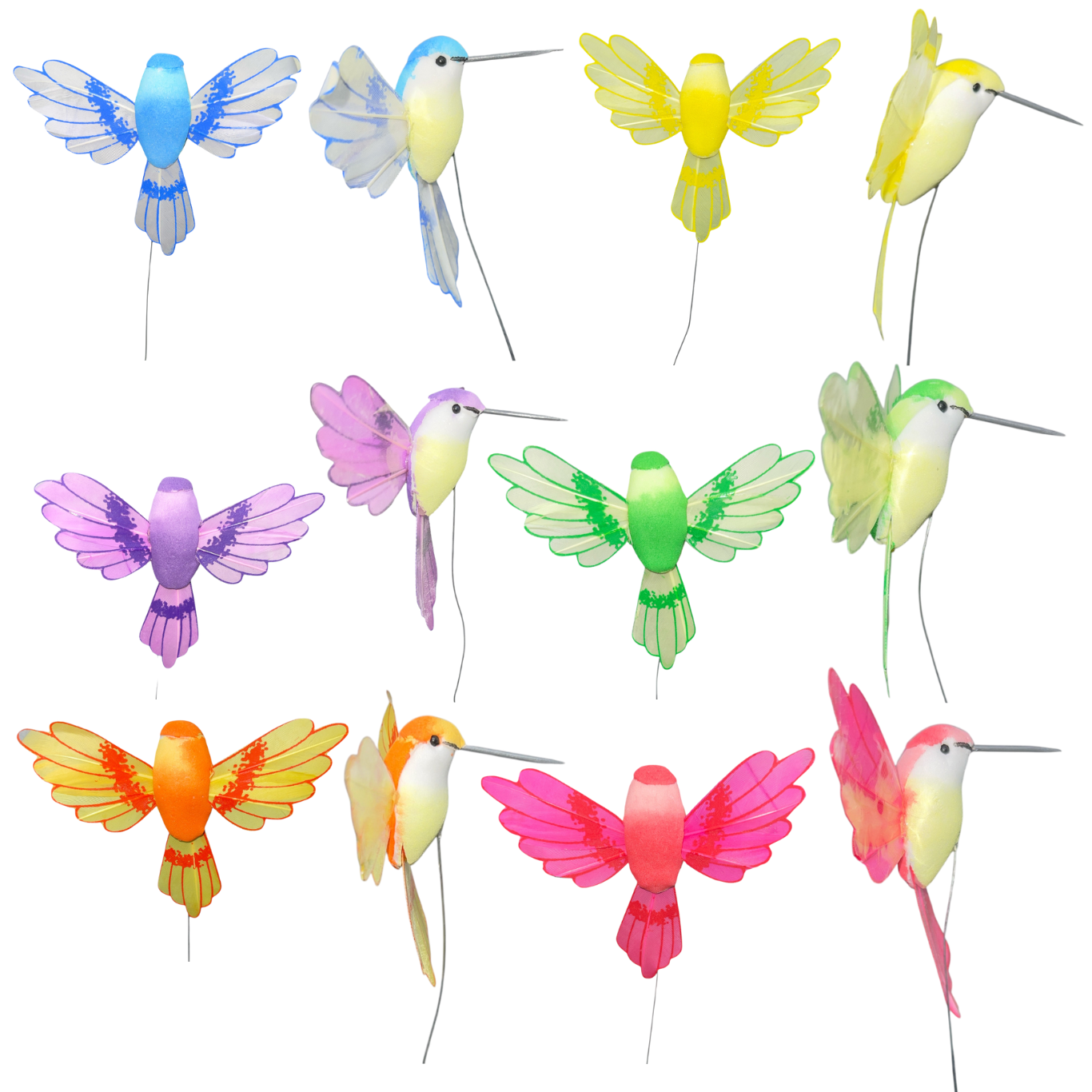 Thompson Wholesale - Wholesale Garden/Lawn Stake - Assorted Feathered Birds on Wire Picks (120 PC)11