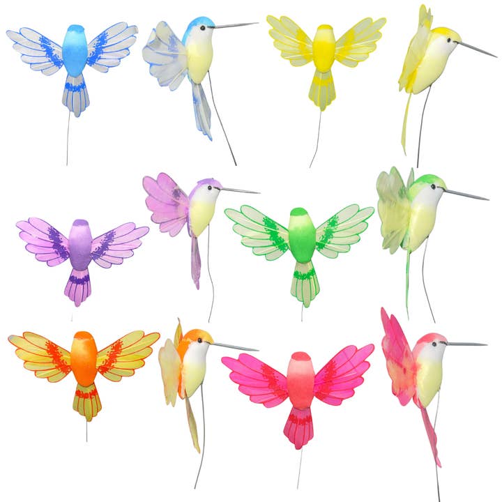 Thompson Wholesale - Wholesale Garden/Lawn Stake - Assorted Feathered Birds on Wire Picks (120 PC)11