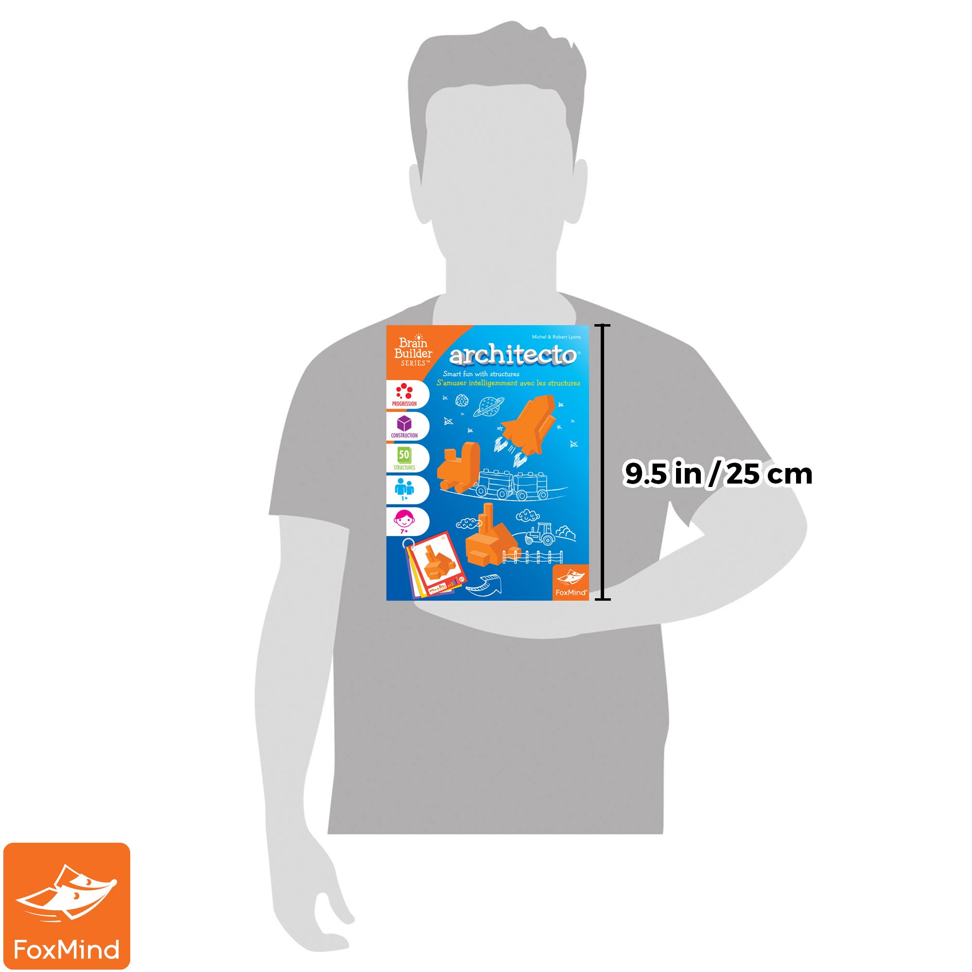 FoxMind - Wholesale Brain Game - Kids - Architecto Brain Builder Series Stacking Game2