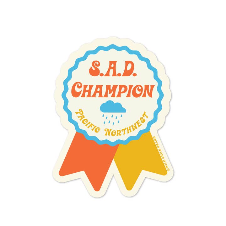 Wild Child Brand - Wholesale Sticker - S.A.D. Champ Sticker