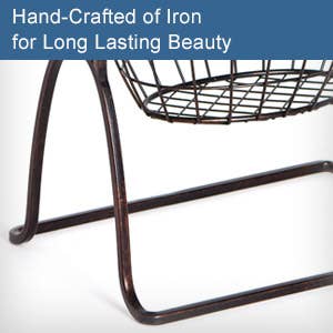 Fitz and Floyd® Mikasa® Pfaltzgraff® - Wholesale Basket - Mikasa Grmt Bscs Harbor 3 Tier Wire Basket Blk Gift Box Pkg2