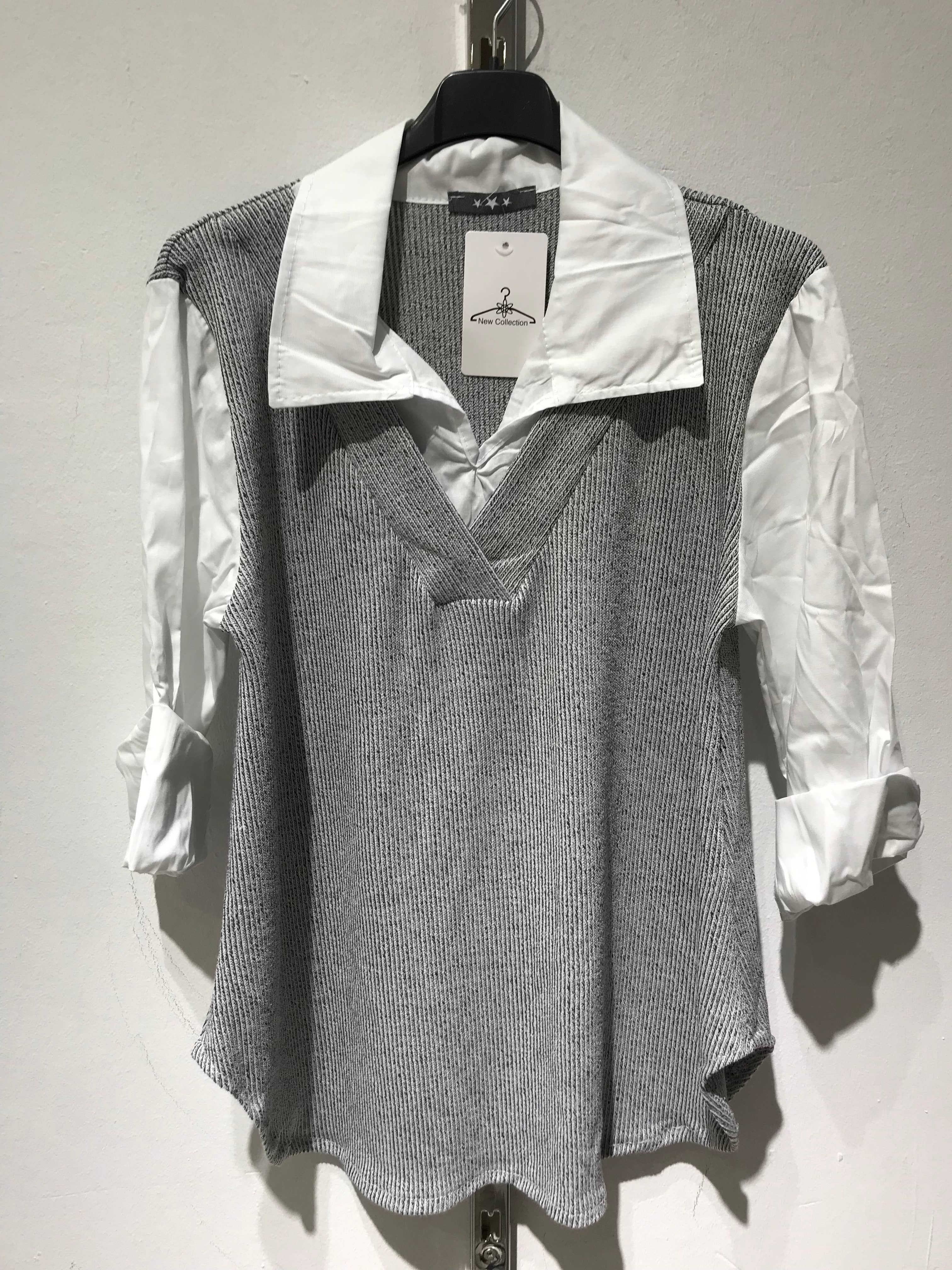 Only Yuan - Wholesale Blouse - Women's - ref13218 blouse with shirt collar7