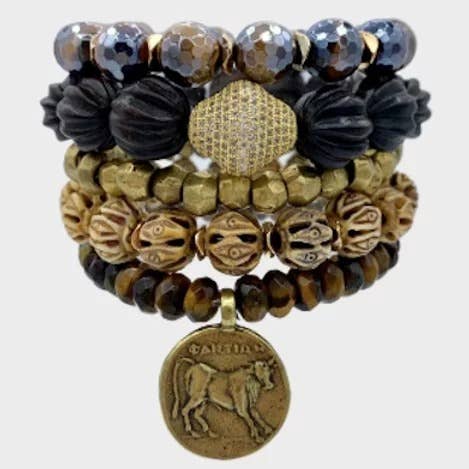 Tiger Eye Stack Armband för wholesale av HEATHER FORD