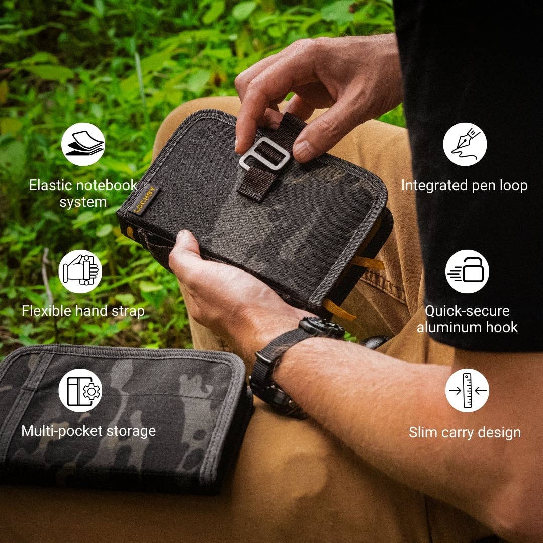 LOCHBY - Vendita all'ingrosso Diari/agende - Mini diario da campo compatto con sistema elastico per 4 taccuini32