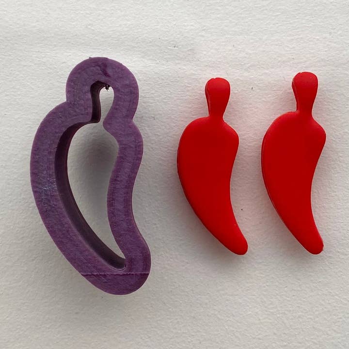 Chilli Clay Cutter / Polymer Clay Cutter / Polymer Clay Tool for wholesale by EllaRaeMouldsVinyls