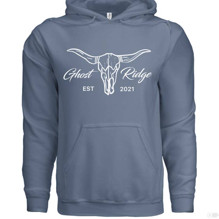 GR OG Bull Wht Hoodie for wholesale by Ghost Ridge Brand