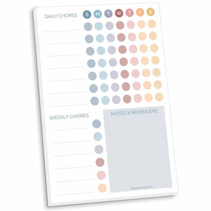 Chore Chart Notepad for wholesale by bloom daily planners